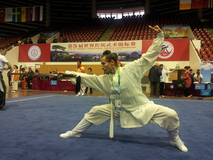 我馆学员JEFF（美国）参加第五届世界传统武术锦标赛